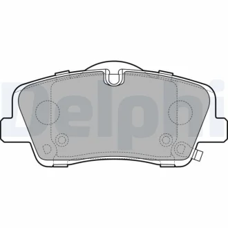 Комплект гальмівних колодок задн, HYUNDAI H350 2.5D 04.15- DELPHI LP3295