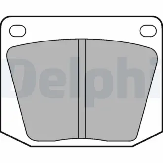 Комплект тормозных колодок, дисковый тормоз DELPHI LP32