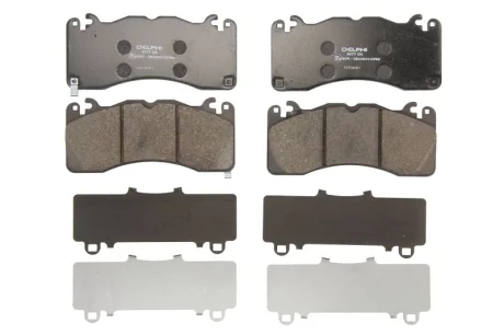 Комплект гальмівних колодок передн, FORD USA MUSTANG 2.3/5.0/5.2 12.14- DELPHI LP3377