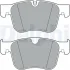 CITROEN передні гальмівні колодки Berlingo, C4 Picasso II, C4 SPACETOURER, C5 Aircross OPEL Combo,COMBO LIFE, GRANDLAND XPeugeot 3008 SUV, 5008 II, 508 II, 508 SW II 1.2-2.0D 02.13- DELPHI LP3384 (фото 1)