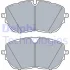 Комплект гальмівних колодок передн, DS DS 4 II, DS 7, DS 9, N°4 CITROEN C5 AIRCROSS, C5 X OPEL ASTRA L, GRANDLAND / GRANDLAND X PEUGEOT 3008, 3008 II, 308, 308 II, 308 III 1.2-Electric 09.13- DELPHI LP3518 (фото 1)