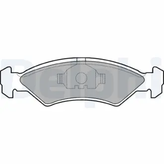 Комплект тормозных колодок, дисковый тормоз DELPHI LP351