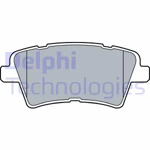 Комплект гальмівних колодок задн, HYUNDAI ELANTRA VII, I20 III KIA OPTIMA 1.6/2.0 09.15- DELPHI LP3537 (фото 1)