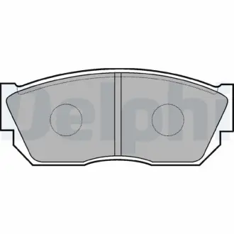Комплект тормозных колодок, дисковый тормоз DELPHI LP355