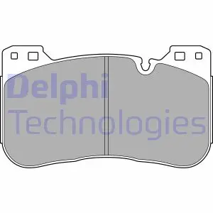Комплект гальмівних колодок передн, BMW 3 (G20, G80, G28), 3 (G21, G81), 4 (G22, G82), 4 (G23, G83), 5 (G30, F90), 5 (G60, G90, G68), 5 (G61, G99), 8 (G14, F91), 8 (G15, F92) 3.0/4.4/4.4H 09.17- DELPHI LP3626 (фото 1)