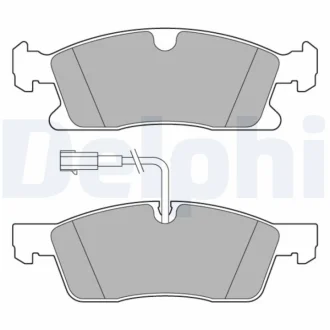 Комплект гальмівних колодок передн, MASERATI LEVANTE 3.0/3.0D 06.16- DELPHI LP3634