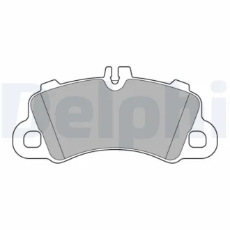 Комплект гальмівних колодок передн, PORSCHE CAYENNE, MACAN 2.0-4.0H 02.14- DELPHI LP3639