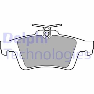 Комплект гальмівних колодок задн, FORD TOURNEO CONNECT V408 NADWOZIE WIELKO, TRANSIT CONNECT, TRANSIT CONNECT V408 FORD USA FOCUS 1.0-1.6D 09.11- DELPHI LP3653