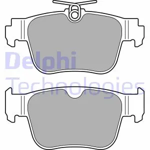 Комплект гальмівних колодок задн, AUDI A3, A3 ALLSTREET CUPRA FORMENTOR, LEON, LEON SPORTSTOURER, TERRAMAR FORD TOURNEO CONNECT V761 NADWOZIE WIELKO 1.0-2.5 07.19- DELPHI LP3669 (фото 1)