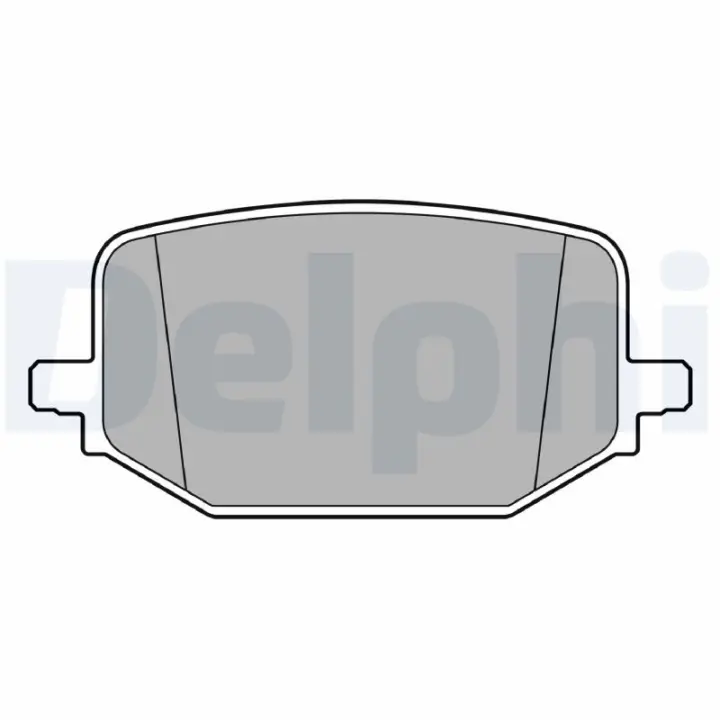 Комплект гальмівних колодок задн, FORD USA EXPLORER 3.0H 07.19- DELPHI LP3697 (фото 1)