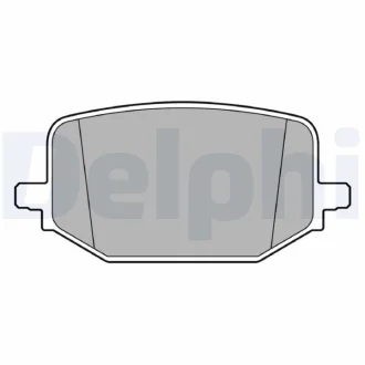 Комплект гальмівних колодок задн, FORD USA EXPLORER 3.0H 07.19- DELPHI LP3697