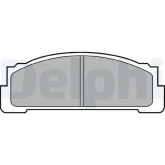 Комплект тормозных колодок, дисковый тормоз DELPHI LP37