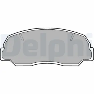 Комплект тормозных колодок, дисковый тормоз DELPHI LP400