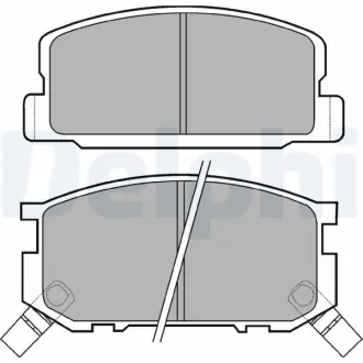 Комплект тормозных колодок, дисковый тормоз DELPHI LP402