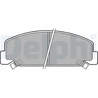 Комплект тормозных колодок, дисковый тормоз DELPHI LP403