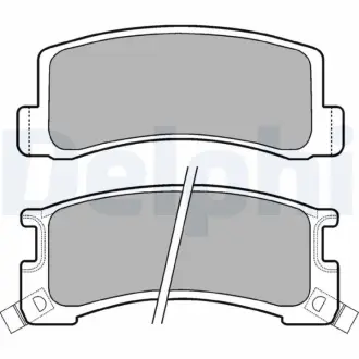 Комплект тормозных колодок, дисковый тормоз DELPHI LP407