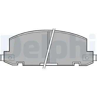 Комплект тормозных колодок, дисковый тормоз DELPHI LP412
