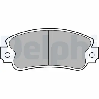 Комплект тормозных колодок, дисковый тормоз DELPHI LP419