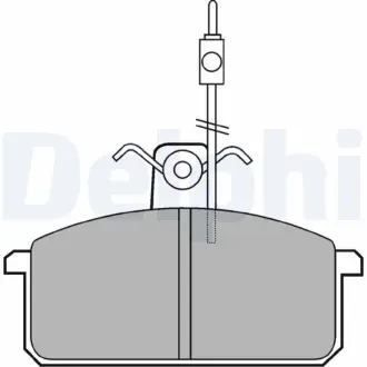 Комплект тормозных колодок, дисковый тормоз DELPHI LP436