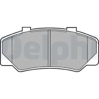 Комплект тормозных колодок, дисковый тормоз DELPHI LP438