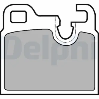 Комплект тормозных колодок, дисковый тормоз DELPHI LP443