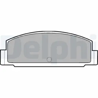 Комплект тормозных колодок, дисковый тормоз DELPHI LP450