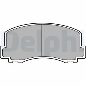 Комплект тормозных колодок, дисковый тормоз DELPHI LP452