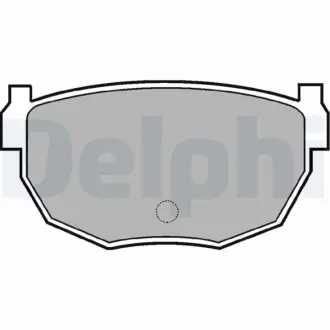 Комплект тормозных колодок, дисковый тормоз DELPHI LP454