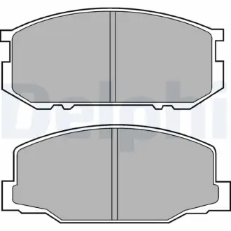 Комплект тормозных колодок, дисковый тормоз DELPHI LP456