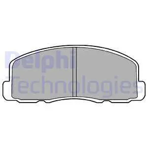 Комплект тормозных колодок, дисковый тормоз DELPHI LP458