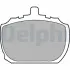 Комплект тормозных колодок, дисковый тормоз DELPHI LP45 (фото 1)