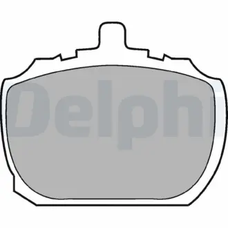 Комплект тормозных колодок, дисковый тормоз DELPHI LP45