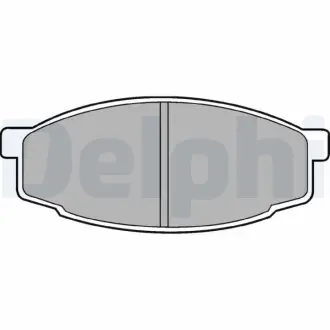 Комплект тормозных колодок, дисковый тормоз DELPHI LP461