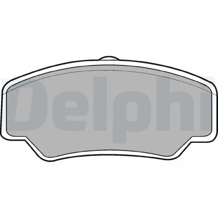 Комплект тормозных колодок, дисковый тормоз DELPHI LP488 (фото 1)