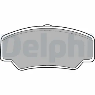 Комплект тормозных колодок, дисковый тормоз DELPHI LP488