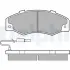 Комплект тормозных колодок, дисковый тормоз DELPHI LP489 (фото 1)