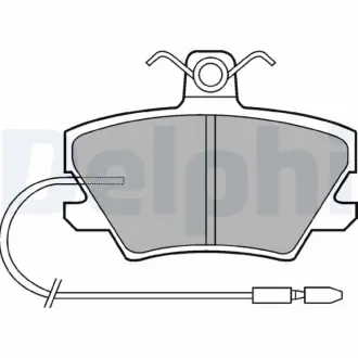 Комплект тормозных колодок, дисковый тормоз DELPHI LP518