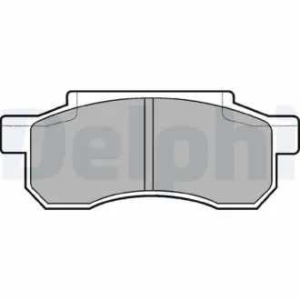 Комплект тормозных колодок, дисковый тормоз DELPHI LP526