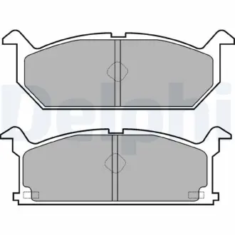 Комплект тормозных колодок, дисковый тормоз DELPHI LP528