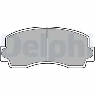 Комплект тормозных колодок, дисковый тормоз DELPHI LP529