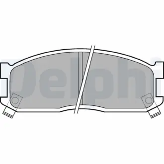 Комплект тормозных колодок, дисковый тормоз DELPHI LP530