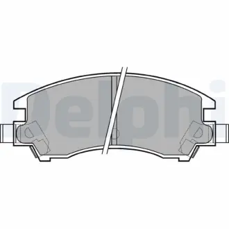 Комплект тормозных колодок, дисковый тормоз DELPHI LP547