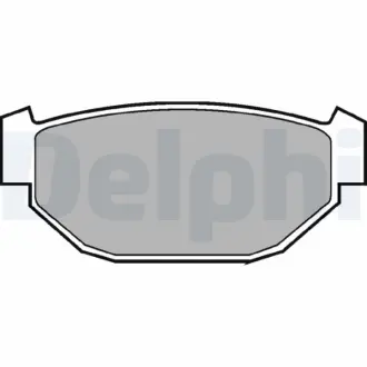 Комплект тормозных колодок, дисковый тормоз DELPHI LP549