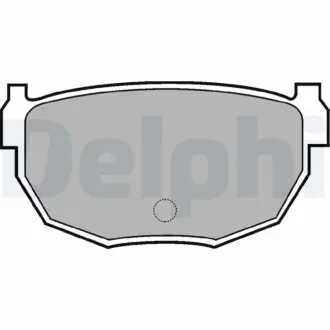 Комплект тормозных колодок, дисковый тормоз DELPHI LP570