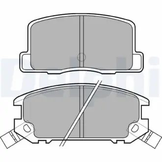 Комплект тормозных колодок, дисковый тормоз DELPHI LP574