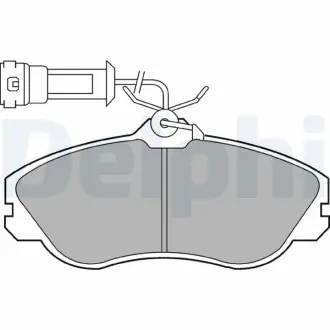 Комплект тормозных колодок, дисковый тормоз DELPHI LP579