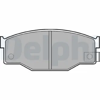 Комплект тормозных колодок, дисковый тормоз DELPHI LP582