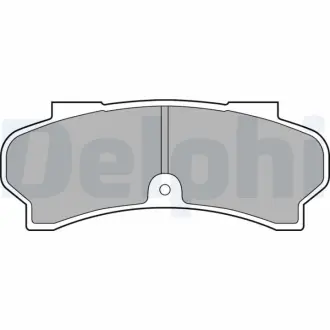 Комплект тормозных колодок, дисковый тормоз DELPHI LP588
