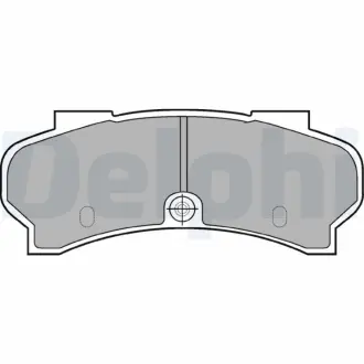 Комплект тормозных колодок, дисковый тормоз DELPHI LP589