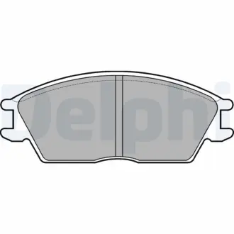 Комплект тормозных колодок, дисковый тормоз DELPHI LP593